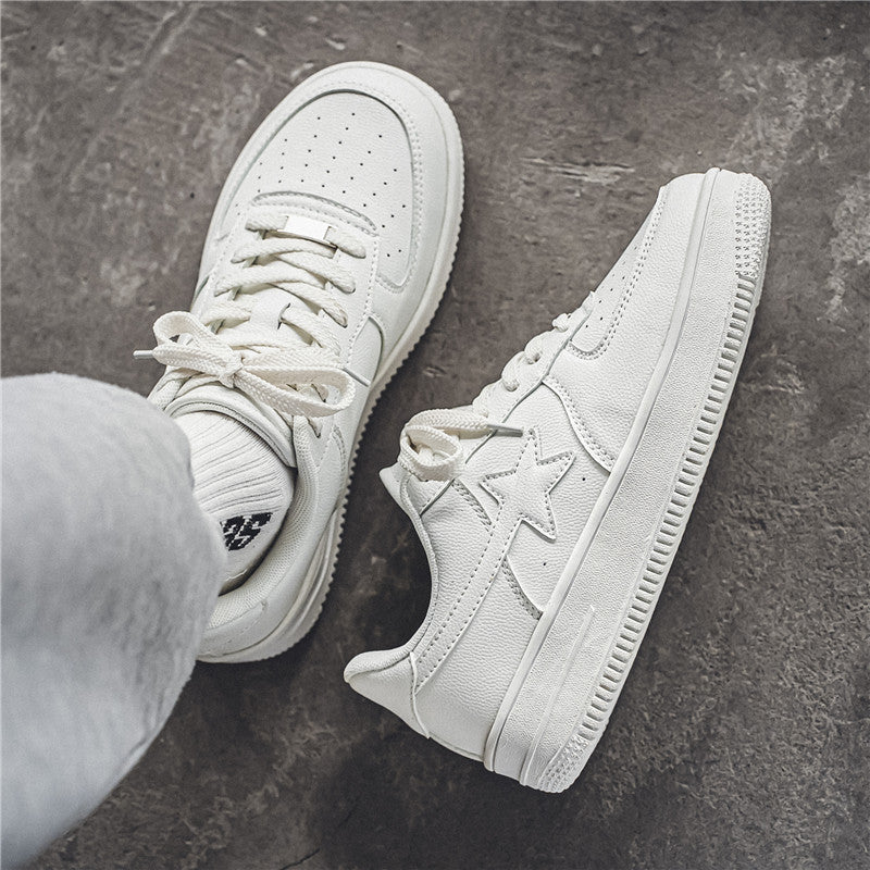Men's Chunky Sole White Trainers | Casual Fashion Shoes