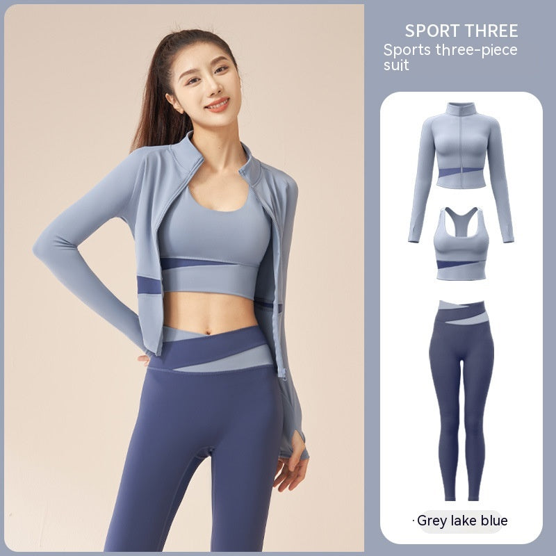 Women's Workout Set | Sports Bra, Jacket & Leggings