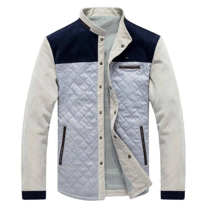 Men's Slim-Fit Patchwork Jacket | Spring Autumn Sportswear Coat