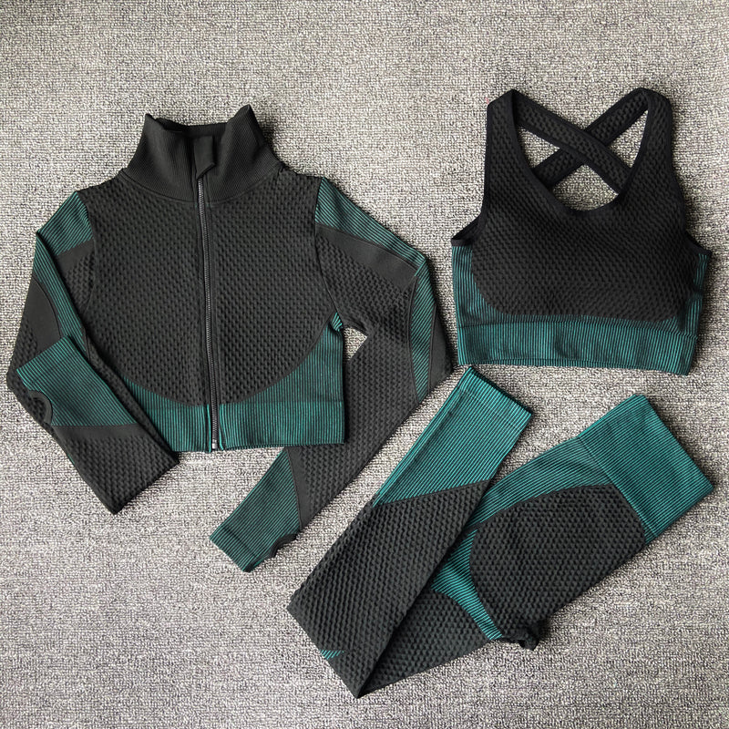 Women's Seamless Activewear Set | Yoga Gym Fitness Outfit
