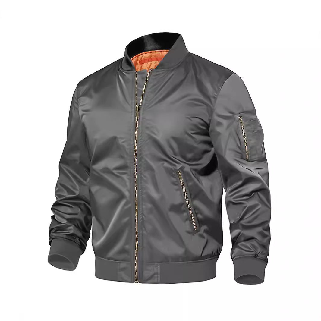 Men's Pilot Baseball Jacket | Spring Autumn Zip Coat