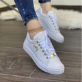 Women's Lace-Up Flat Trainers | Breathable Casual Shoes