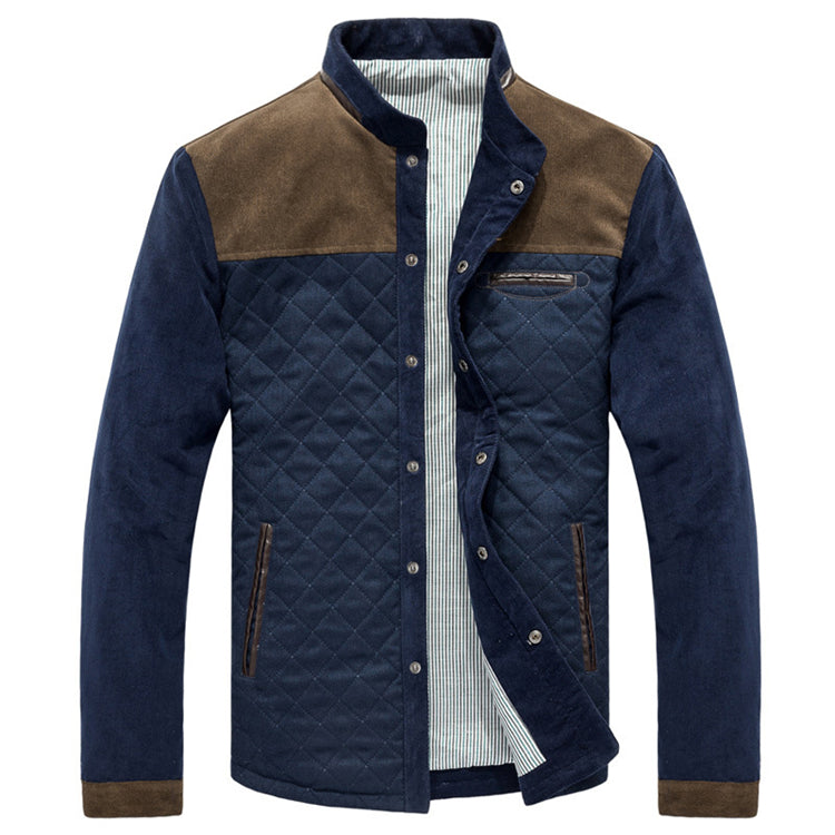 Men's Slim-Fit Patchwork Jacket | Spring Autumn Sportswear Coat