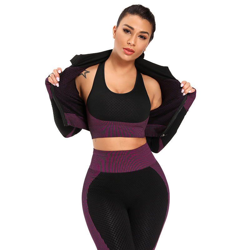 Women's Seamless Activewear Set | Yoga Gym Fitness Outfit