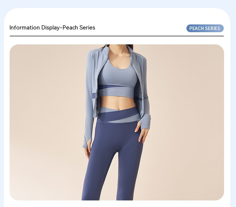 Women's Workout Set | Sports Bra, Jacket & Leggings