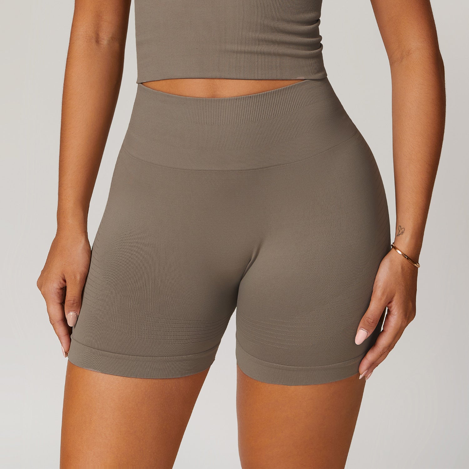 Seamless High-Waist Yoga Shorts | Fitness & Running Shorts