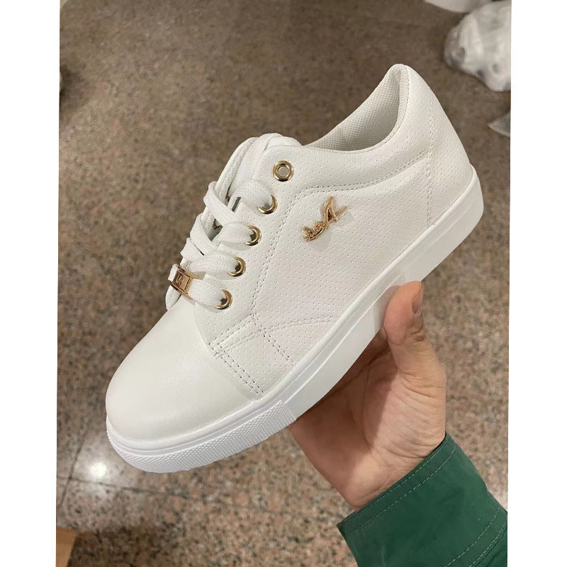 Women's Lace-Up Flat Trainers | Breathable Casual Shoes