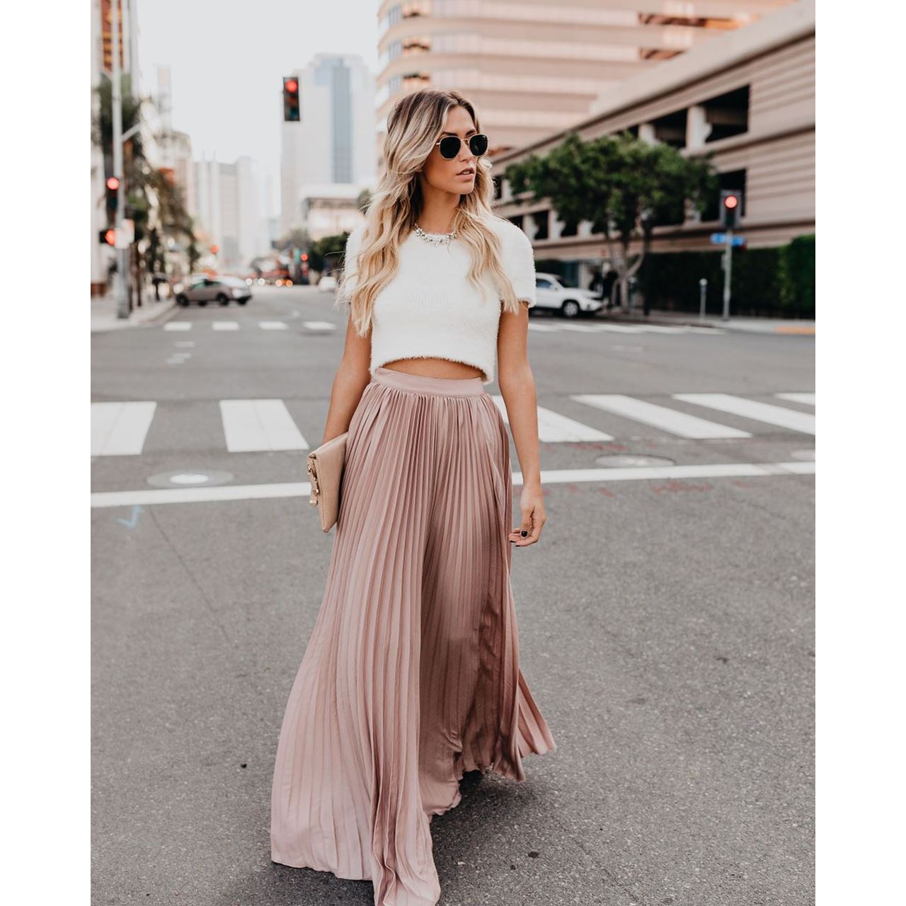 Women's High-Waist Maxi Skirt | Casual Long Skirt