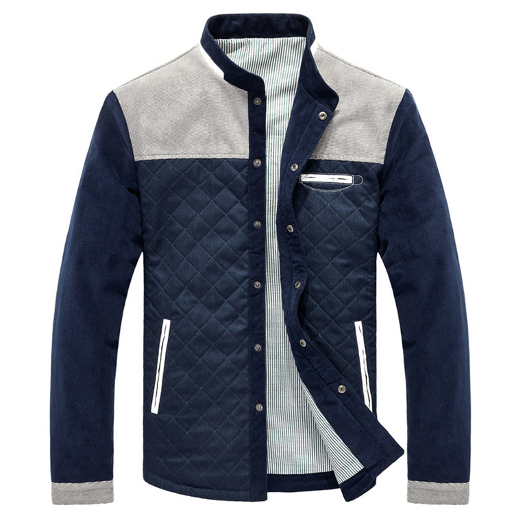 Men's Slim-Fit Patchwork Jacket | Spring Autumn Sportswear Coat