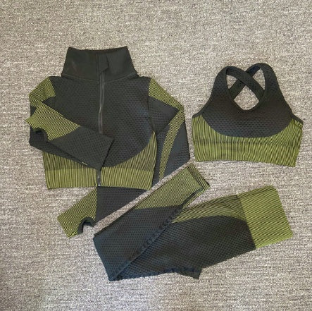 Women's Seamless Activewear Set | Yoga Gym Fitness Outfit