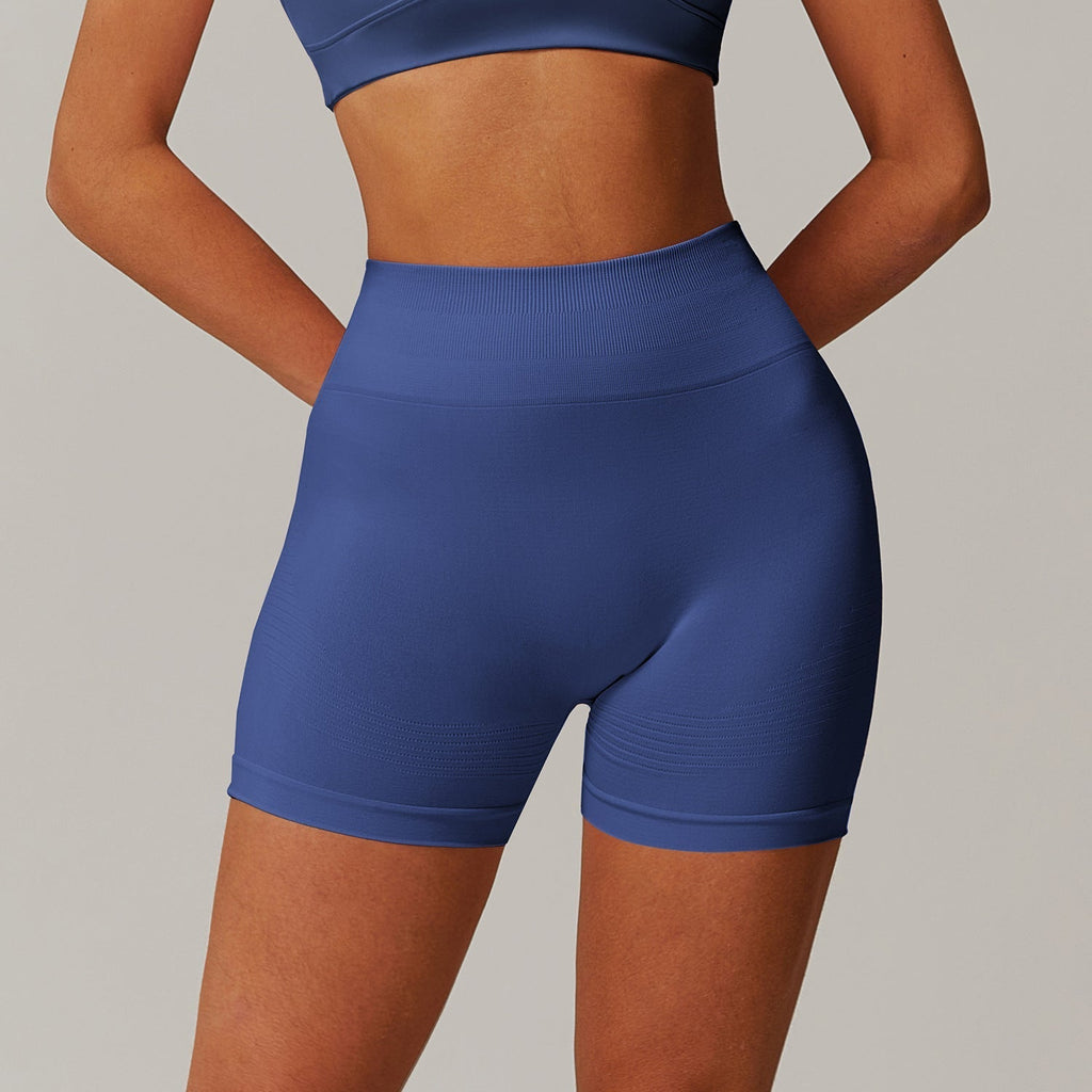 Seamless High-Waist Yoga Shorts | Fitness & Running Shorts