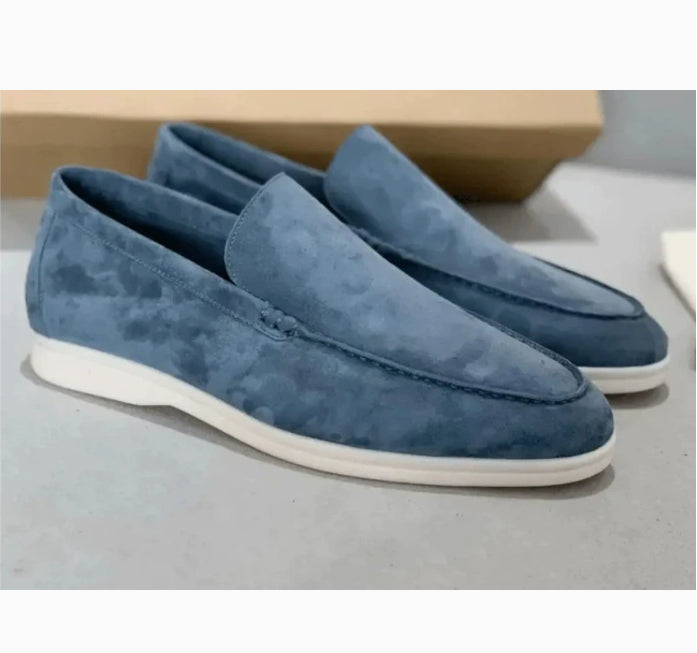 Men's Suede Slip-On Loafers | Matte Casual Shoes