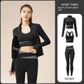 Women's Workout Set | Sports Bra, Jacket & Leggings