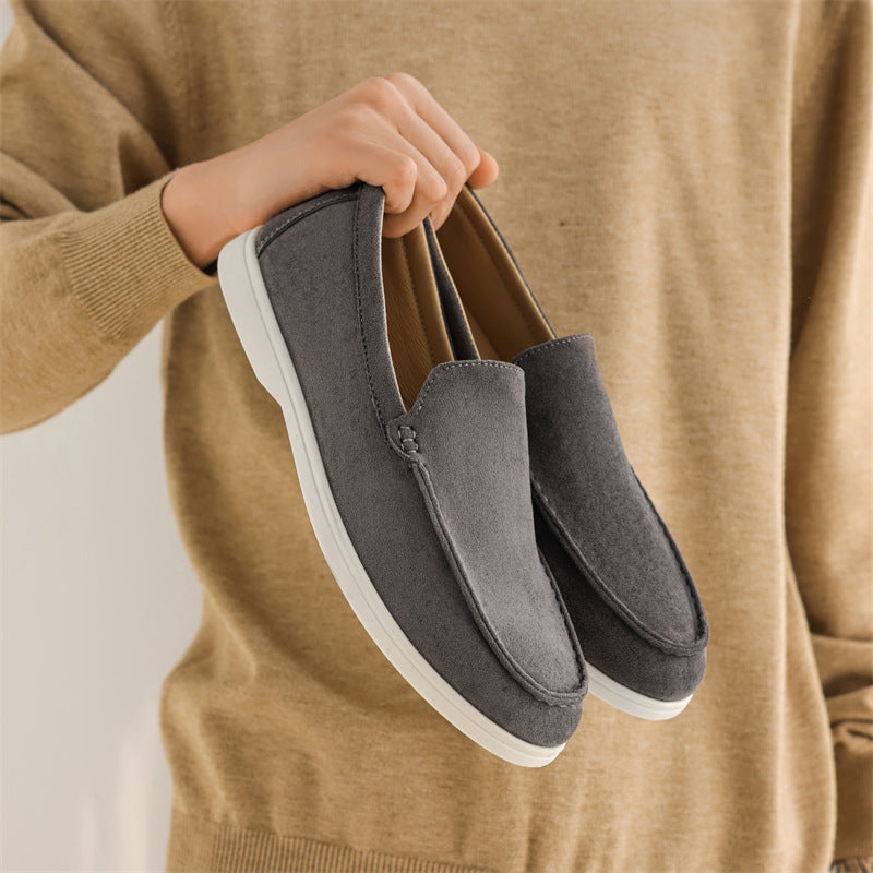 Men's Suede Slip-On Loafers | Matte Casual Shoes