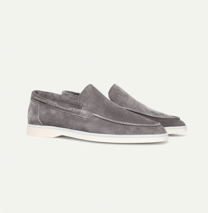 Men's Suede Slip-On Loafers | Matte Casual Shoes