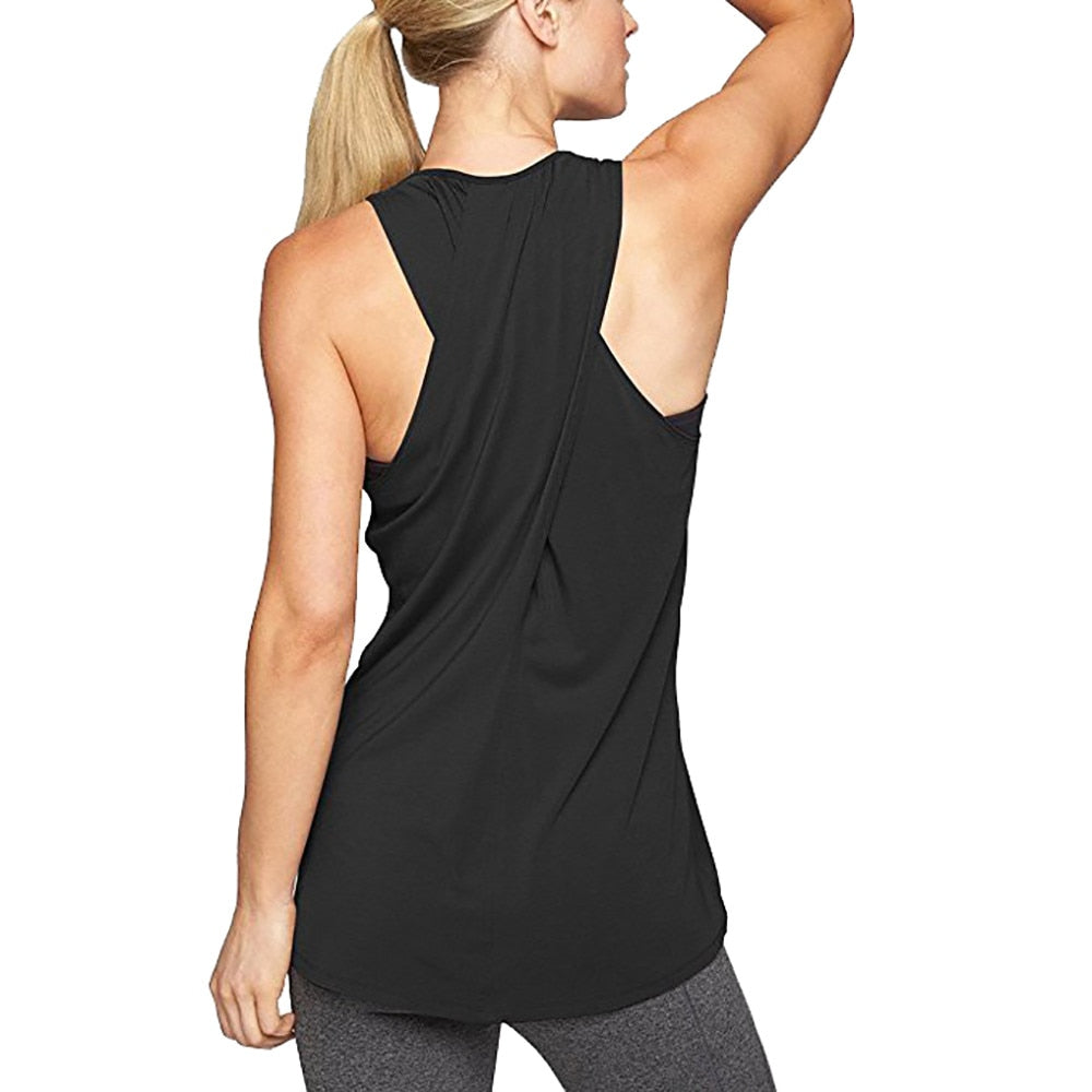Women's Racerback Yoga Tank | Sleeveless Gym Fitness Vest