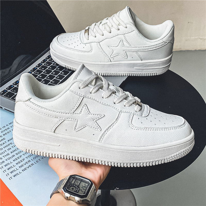 Men's Chunky Sole White Trainers | Casual Fashion Shoes