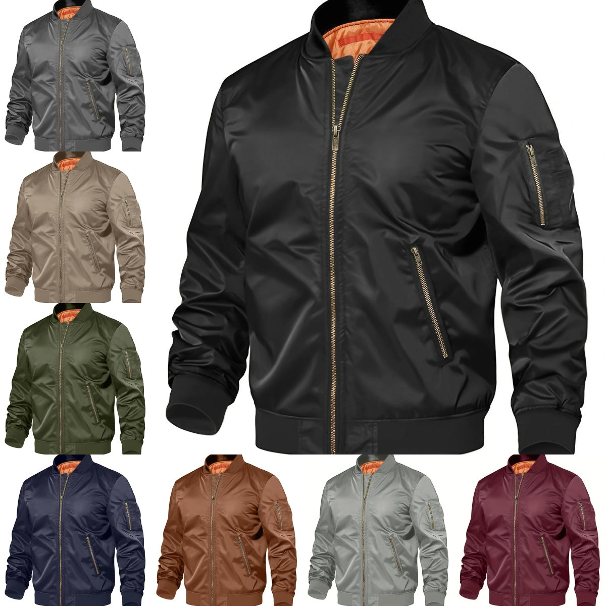 Men's Pilot Baseball Jacket | Spring Autumn Zip Coat
