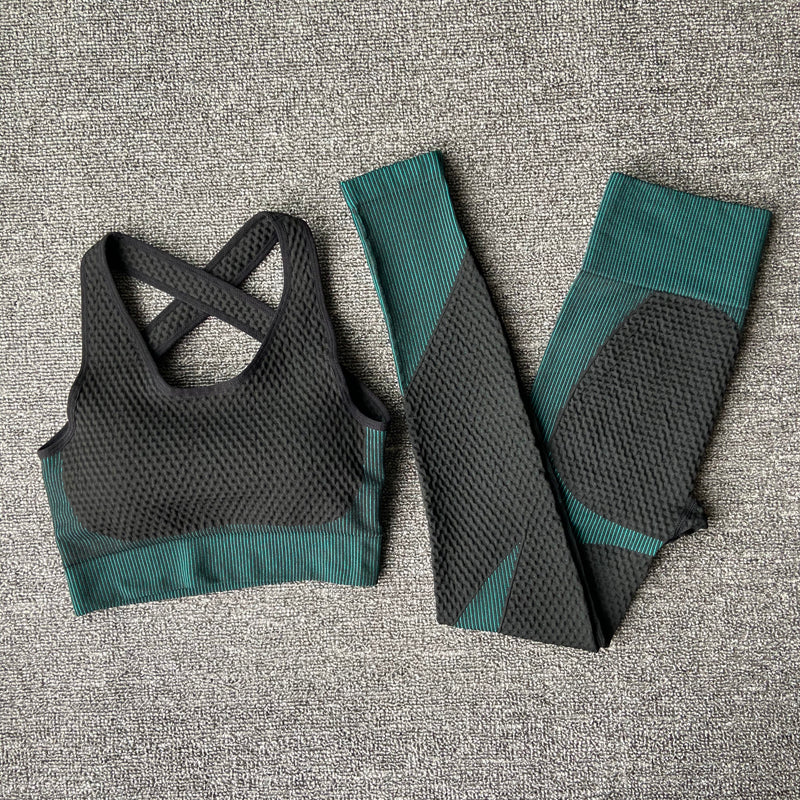 Women's Seamless Activewear Set | Yoga Gym Fitness Outfit