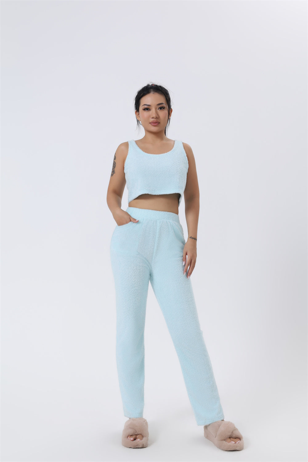 Women's 3-Piece Loungewear Set | Cosy Winter Pyjama Outfit