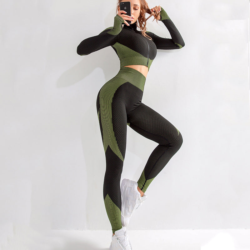 Women's Seamless Activewear Set | Yoga Gym Fitness Outfit