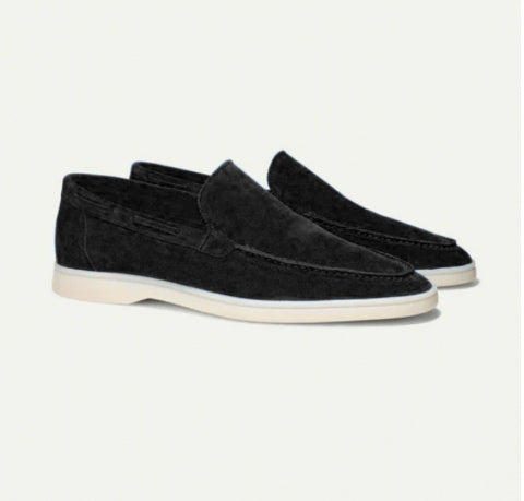 Men's Suede Slip-On Loafers | Matte Casual Shoes