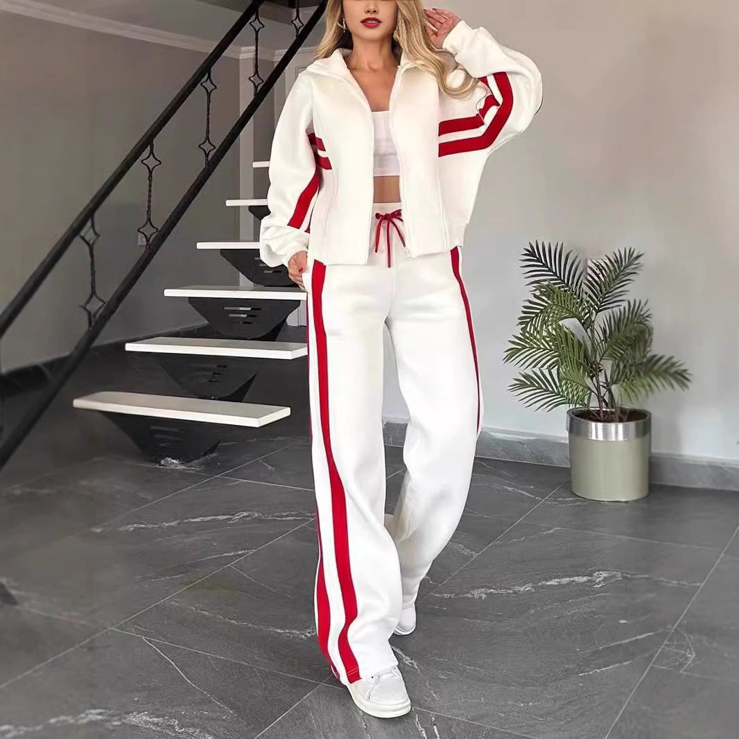 Women's White Sport Two-Piece Set