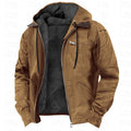 Men's Fleece Hooded Coat | Warm Zip-Up Winter Jacket