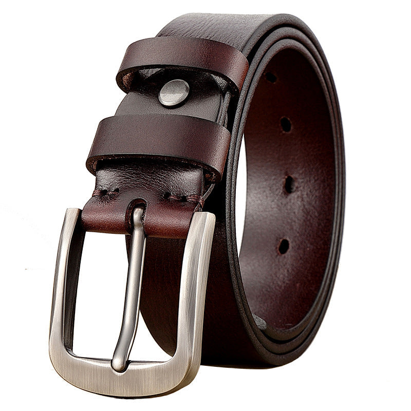 Men's Cowhide Leather Belt | Classic Dress Belt