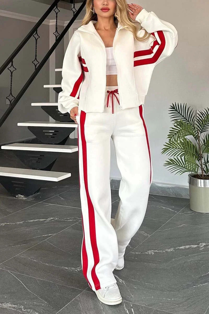 Women's White Sport Two-Piece Set