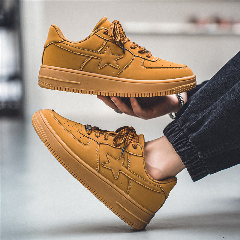 Men's Chunky Sole White Trainers | Casual Fashion Shoes
