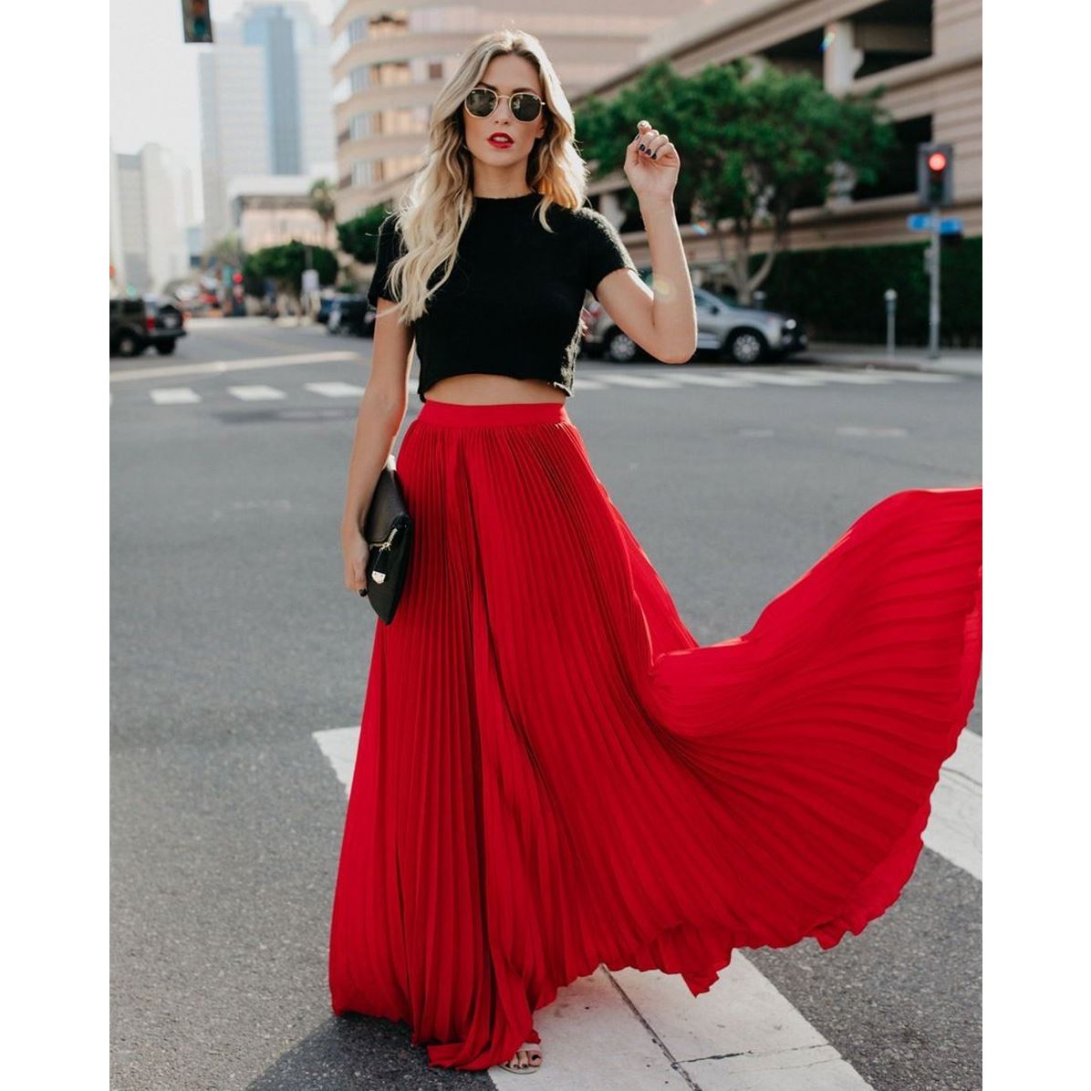 Women's High-Waist Maxi Skirt | Casual Long Skirt