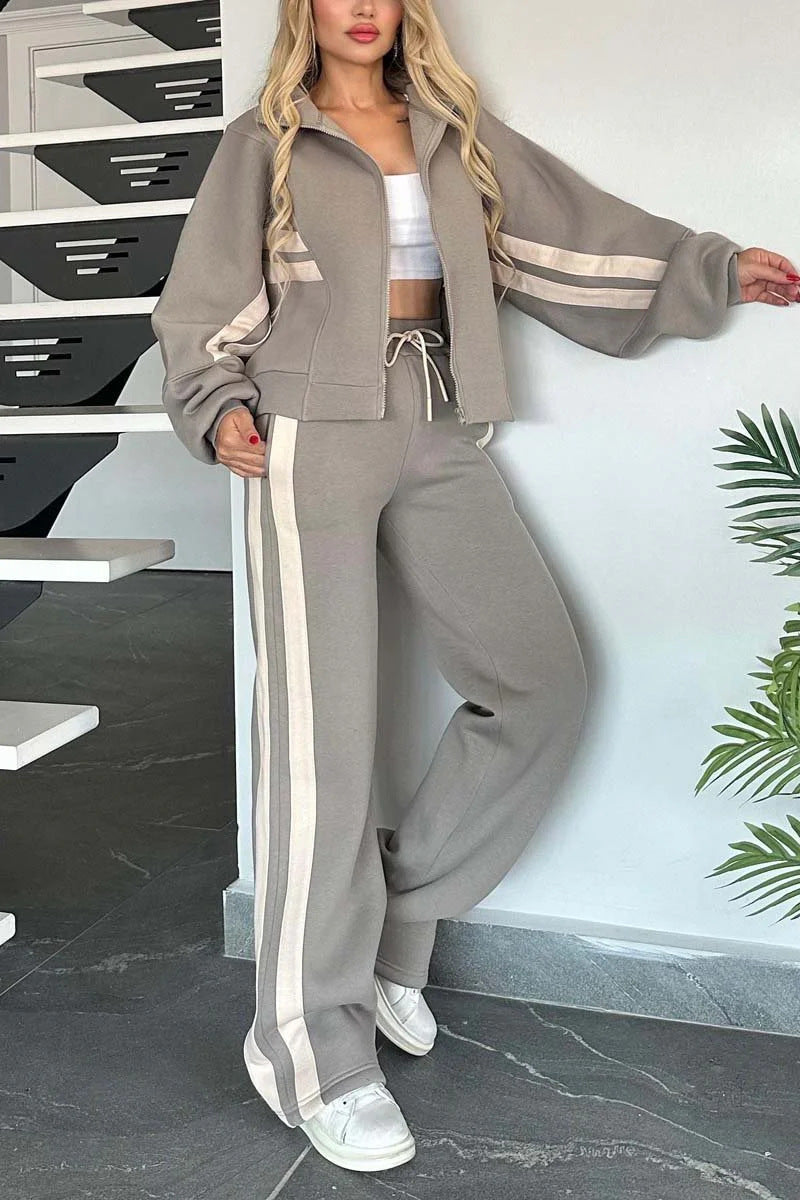 Women's White Sport Two-Piece Set