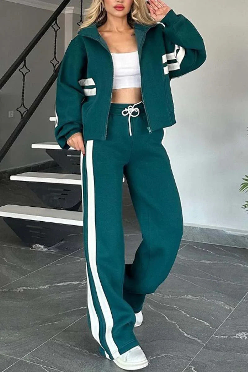 Women's White Sport Two-Piece Set