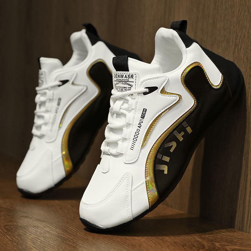 Men's Colour-Block Trainers | Breathable Dad-Style Running Shoes