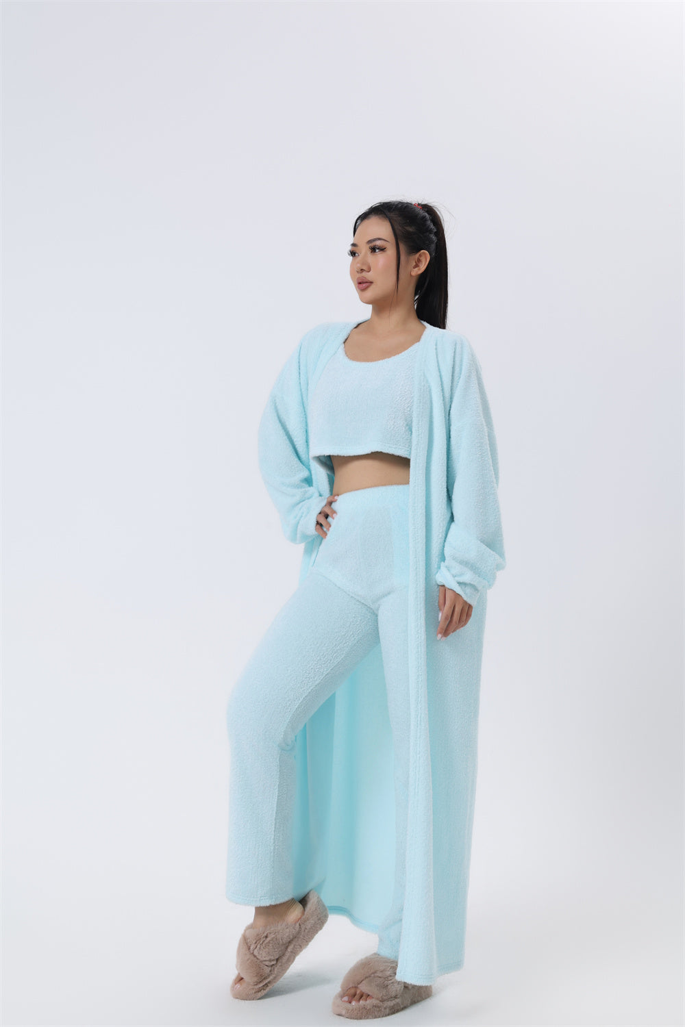 Women's 3-Piece Loungewear Set | Cosy Winter Pyjama Outfit