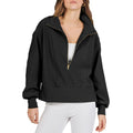 Women's Half-Zip Long Sleeve Sweatshirt | Pullover