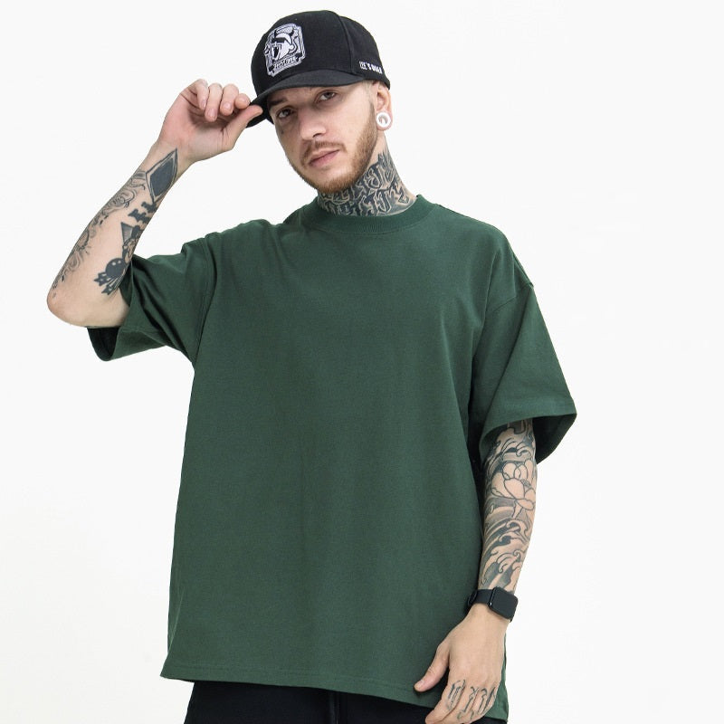 Unisex Oversized Cotton T-Shirt | Loose Fit Solid Colour