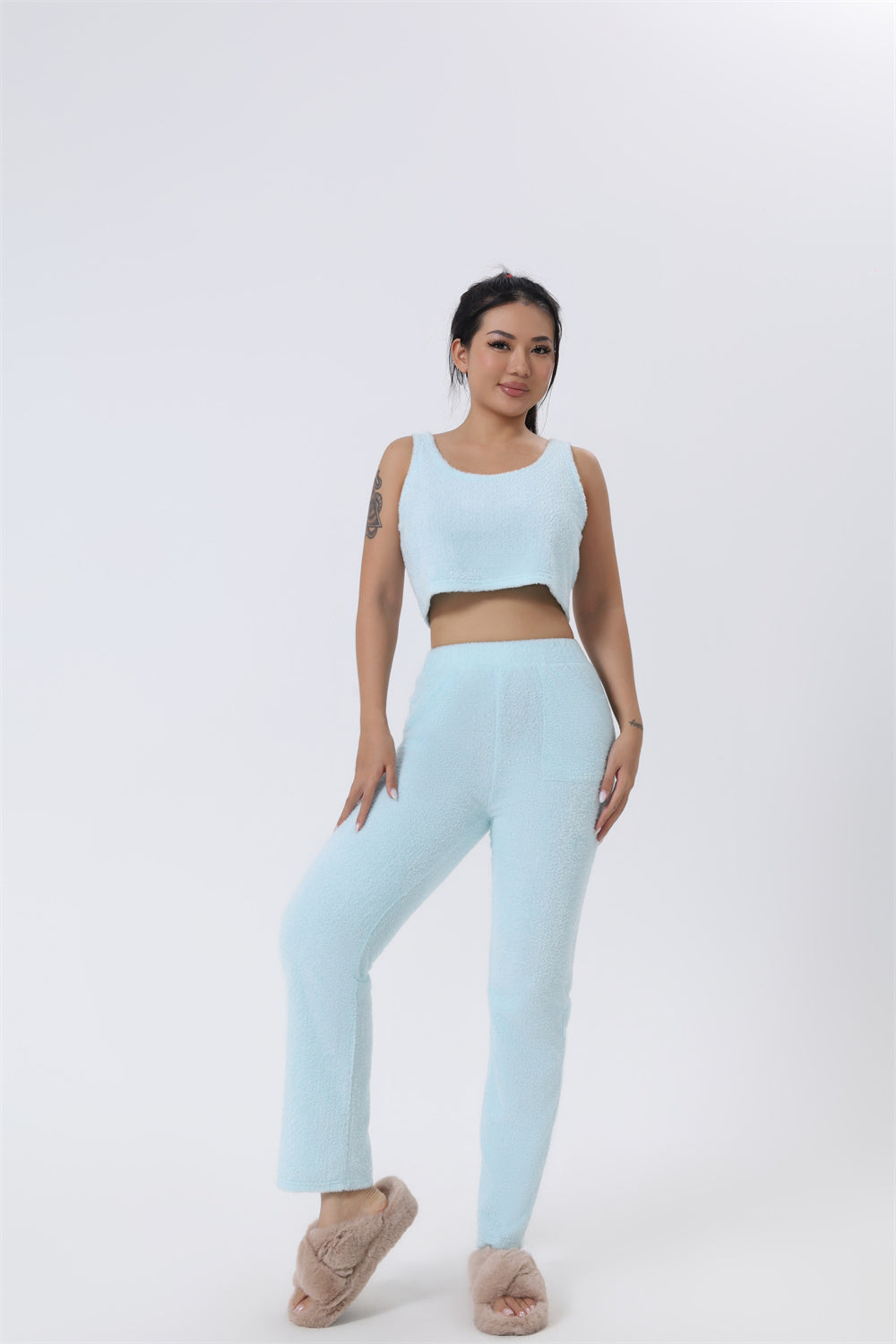 Women's 3-Piece Loungewear Set | Cosy Winter Pyjama Outfit
