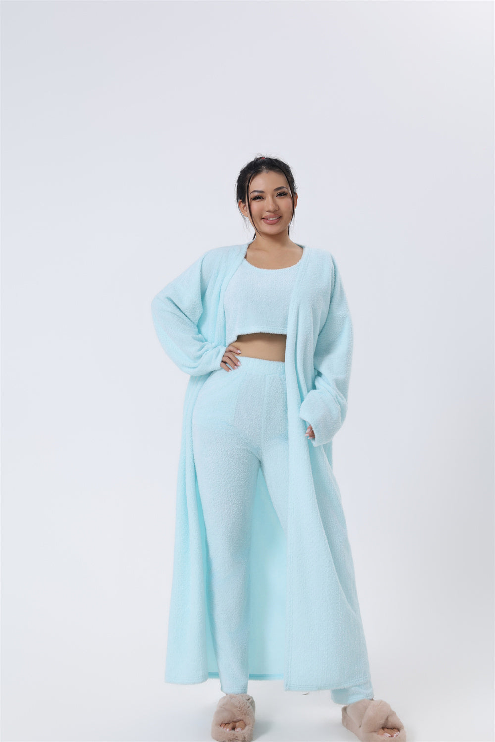 Women's 3-Piece Loungewear Set | Cosy Winter Pyjama Outfit