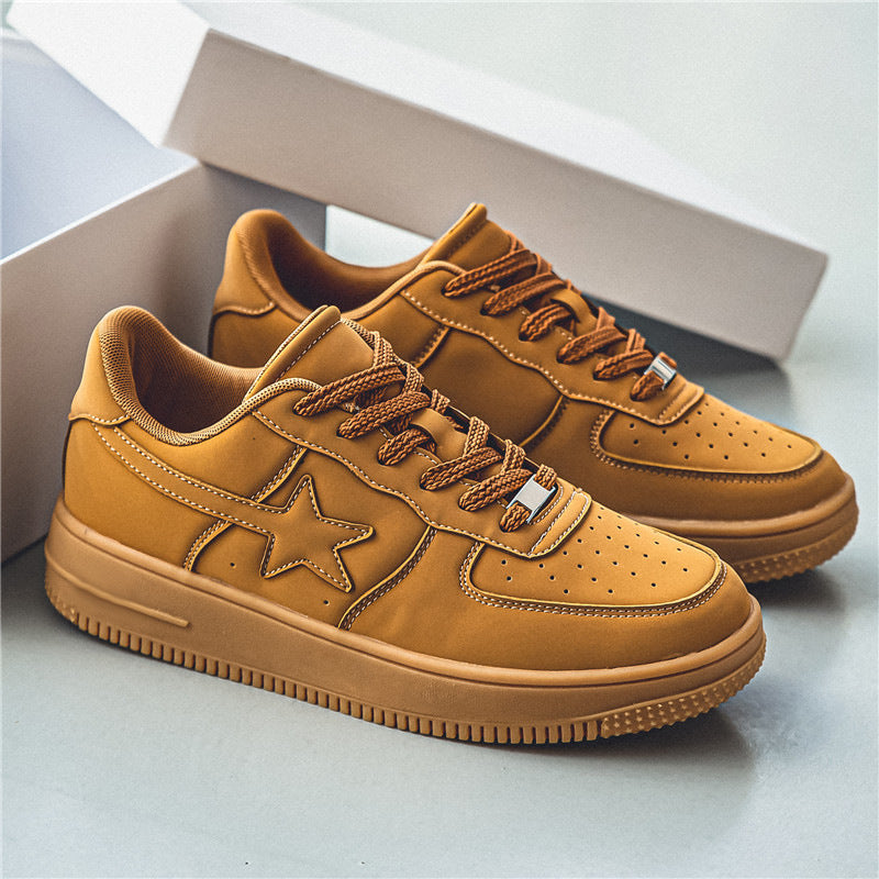 Men's Chunky Sole White Trainers | Casual Fashion Shoes