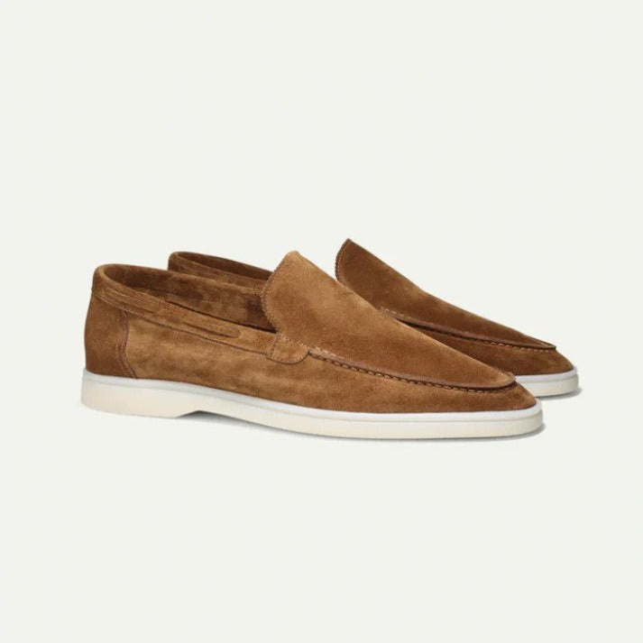 Men's Suede Slip-On Loafers | Matte Casual Shoes