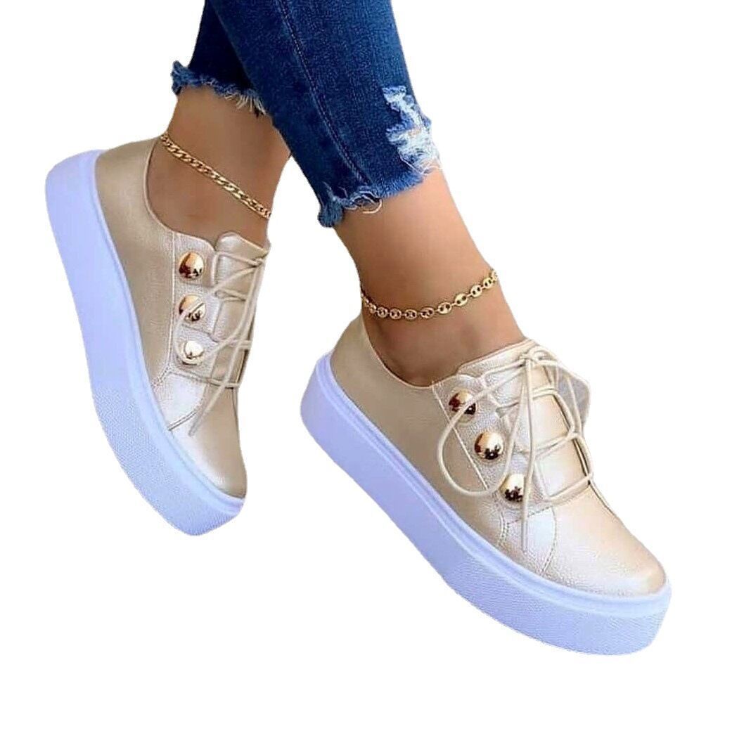 Women's Platform Loafers | Square Toe Slip-On Shoes
