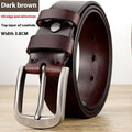 Men's Cowhide Leather Belt | Classic Dress Belt